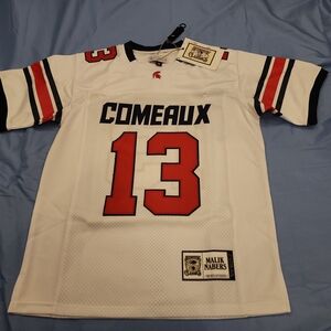 AUTHENTIC CLASSICS MEN'S MALIK NABERS  #13 HIGH SCHOOL FOOTBALL JERSEY WHITE MED